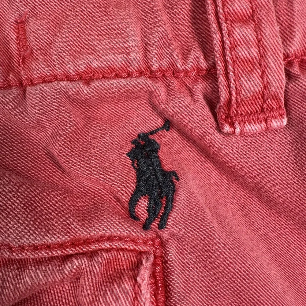 Polo Ralph Lauren Shorts Mens 34 (Fits 35) Pink Chino Drawstring‎ Casual Summer